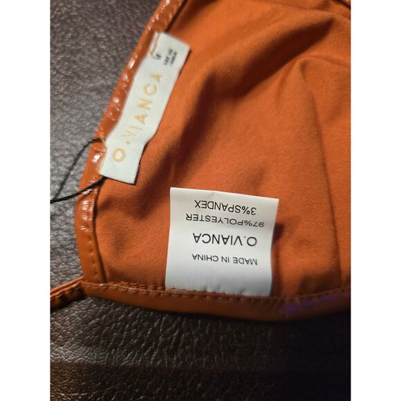 O Vianca Vegan Leatherbwrap around String‎ Bikini - Picture 3 of 3